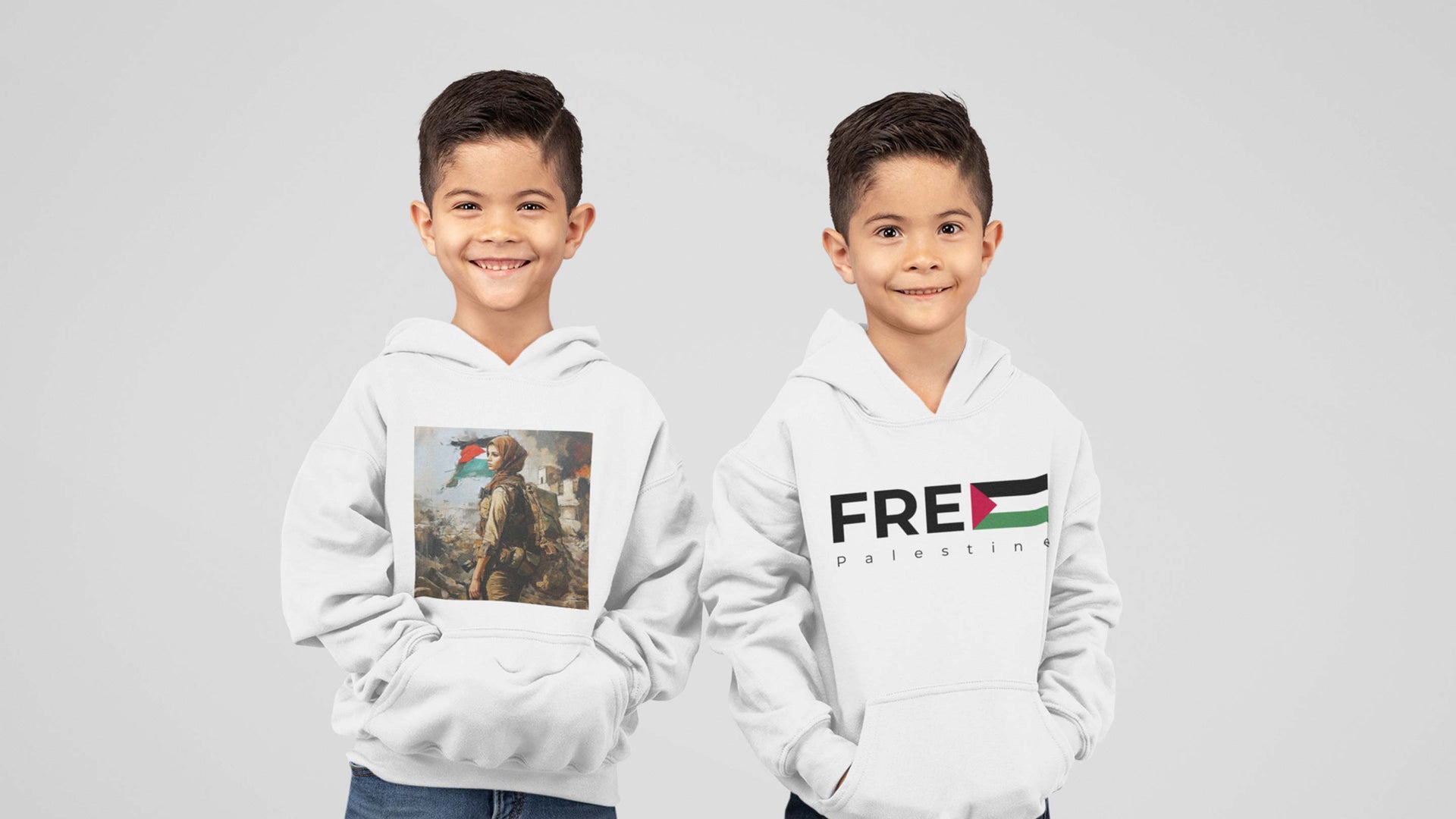 Free Palestine Printed Boy And Girl Kids Cotton Casual Hoodie Legacy Boutiques Bangladesh