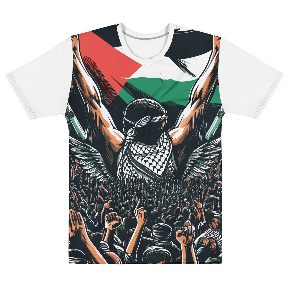Art by Moh design on a white men's t-shirt