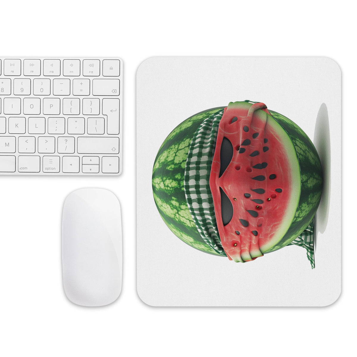 Watermelon Fighter design on a white fighter melon