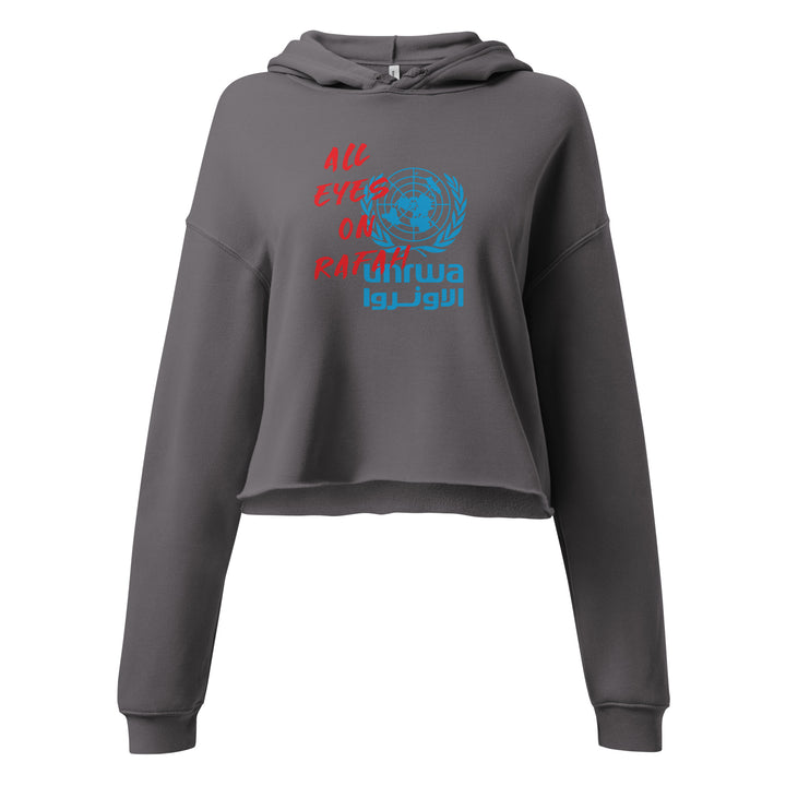 All Eyes on Rafah - Crop Hoodie, Womens Cropped Hoodie Storm