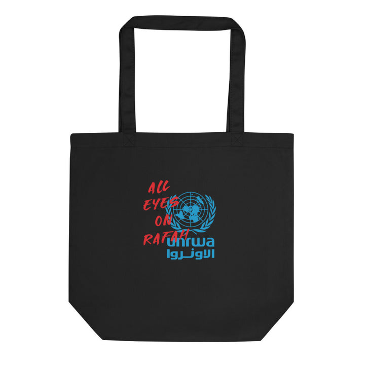 All Eyes on Rafah - Eco Tote Bag, Eco Tote Bag Black
