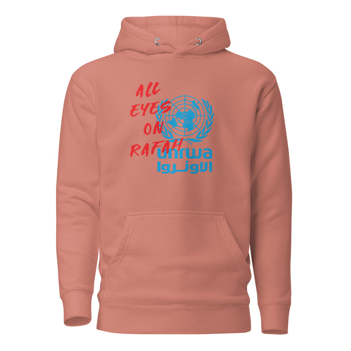 All Eyes on Rafah - Men’s Hoodie, Dusty Rose