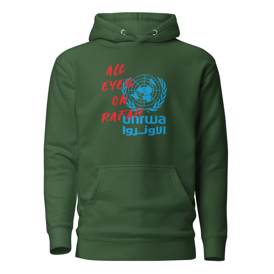 All Eyes on Rafah - Men’s Hoodie, Forest Green
