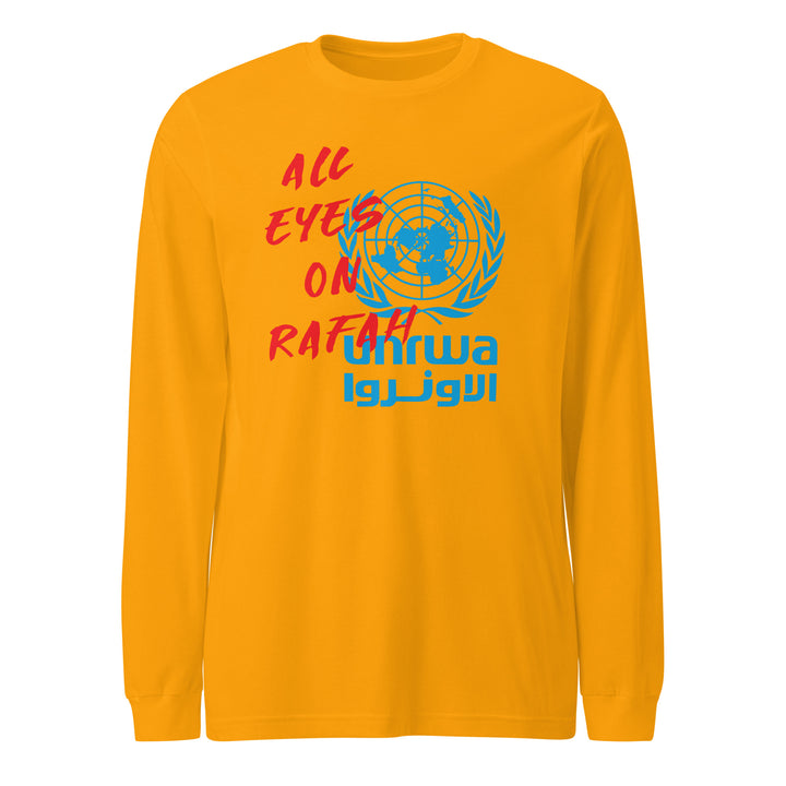 All Eyes on Rafah - Men’s Long Sleeve Shirt, Gold