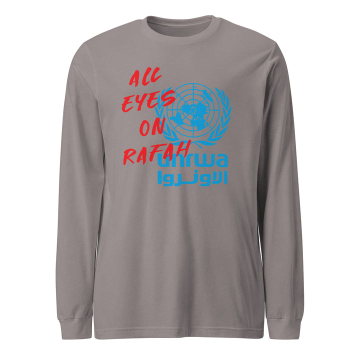 All Eyes on Rafah - Men’s Long Sleeve Shirt, Storm