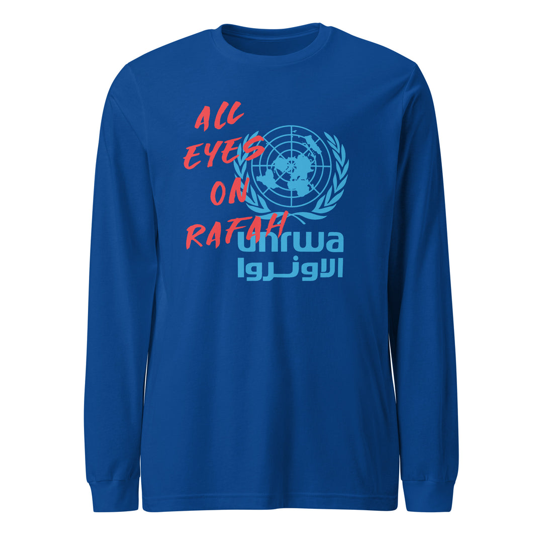 All Eyes on Rafah - Men’s Long Sleeve Shirt, True Royal