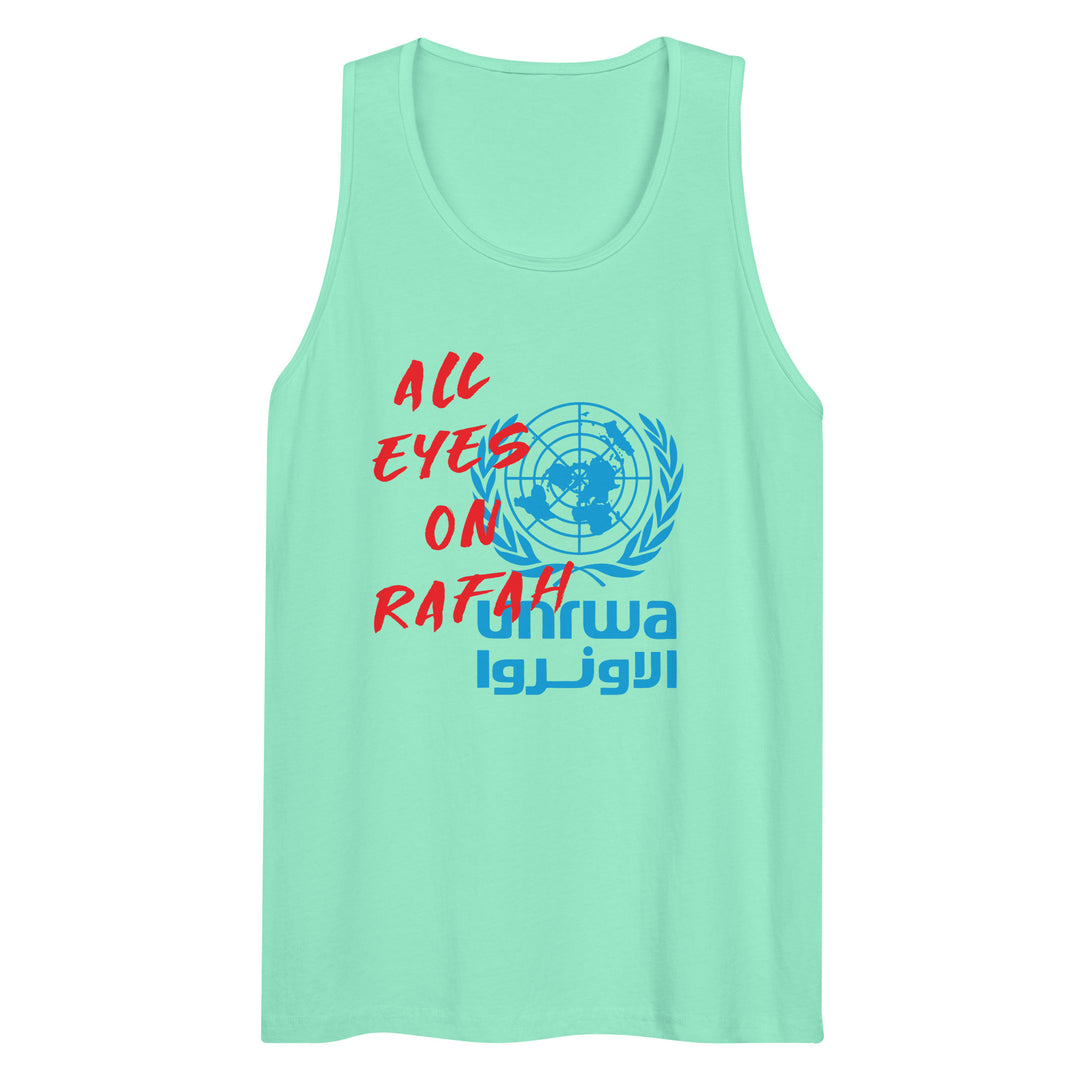 All Eyes on Rafah - Men’s Premium Tank Top, Mens Premium Tank Top Mint