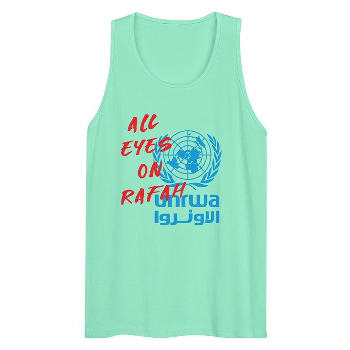 All Eyes on Rafah - Men’s Premium Tank Top, Mens Premium Tank Top Mint