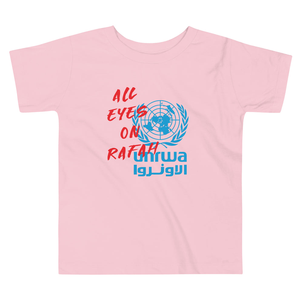 All Eyes on Rafah - Toddler Short Sleeve Tee, Pink