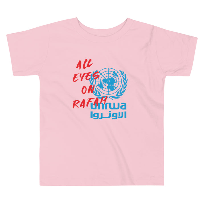 All Eyes on Rafah - Toddler Short Sleeve Tee, Pink