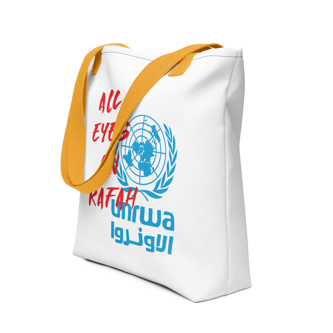 All Eyes on Rafah - Tote Bag, Yellow 15x15