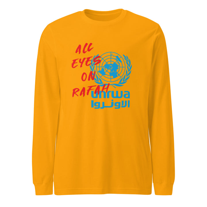 All Eyes on Rafah - Women’s Long Sleeve Tee, Gold