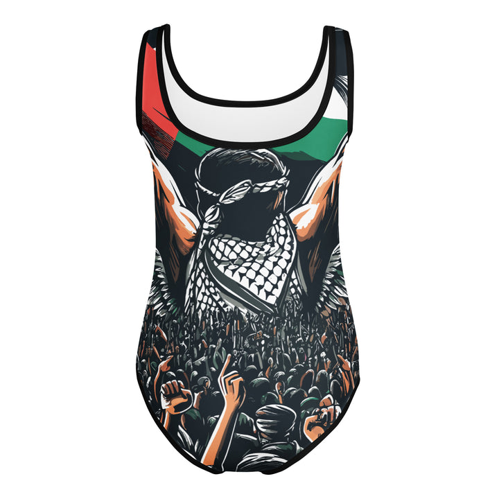Art by Moh - All-Over Print Kids Swimsuit, Swimsuit White
