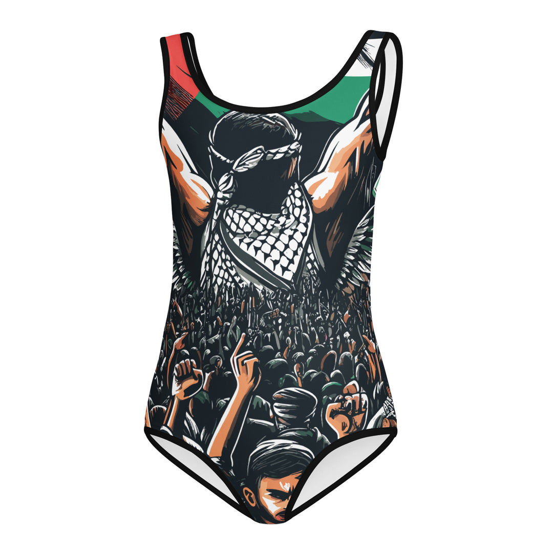 Art by Moh - All-Over Print Kids Swimsuit, Swimsuit White