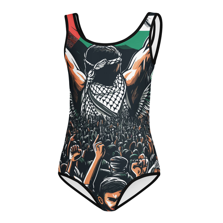 Art by Moh - All-Over Print Kids Swimsuit, Swimsuit White