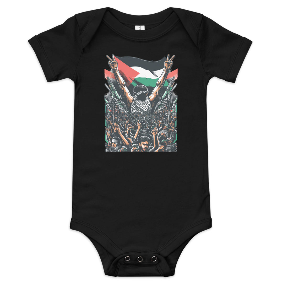 Art by Moh - Baby Short Sleeve One Piece, Black