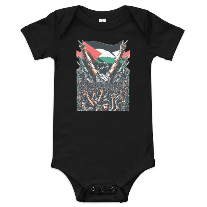 Art by Moh - Baby Short Sleeve One Piece, Black