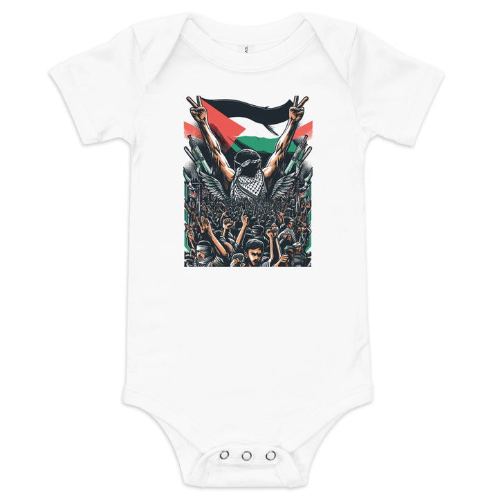 Art by Moh - Baby Short Sleeve One Piece, White