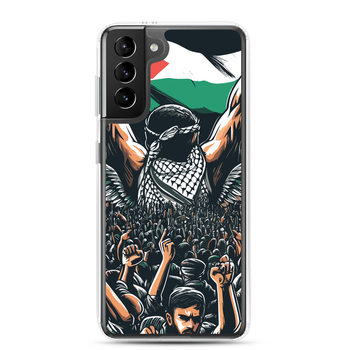Art by Moh - Clear Case for Samsung®, Samsung Samsung Galaxy S21 Plus Case On Phone