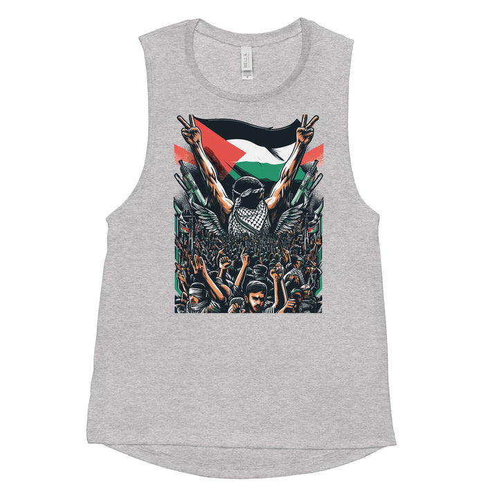 Art by Moh - Ladies’ Muscle Tank, Womens Muscle Tank Athletic Heather