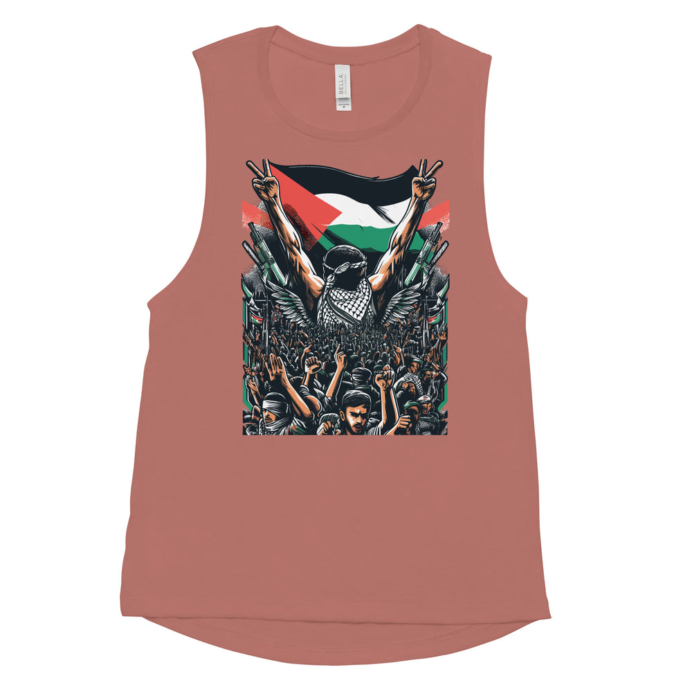 Art by Moh - Ladies’ Muscle Tank, Womens Muscle Tank Mauve