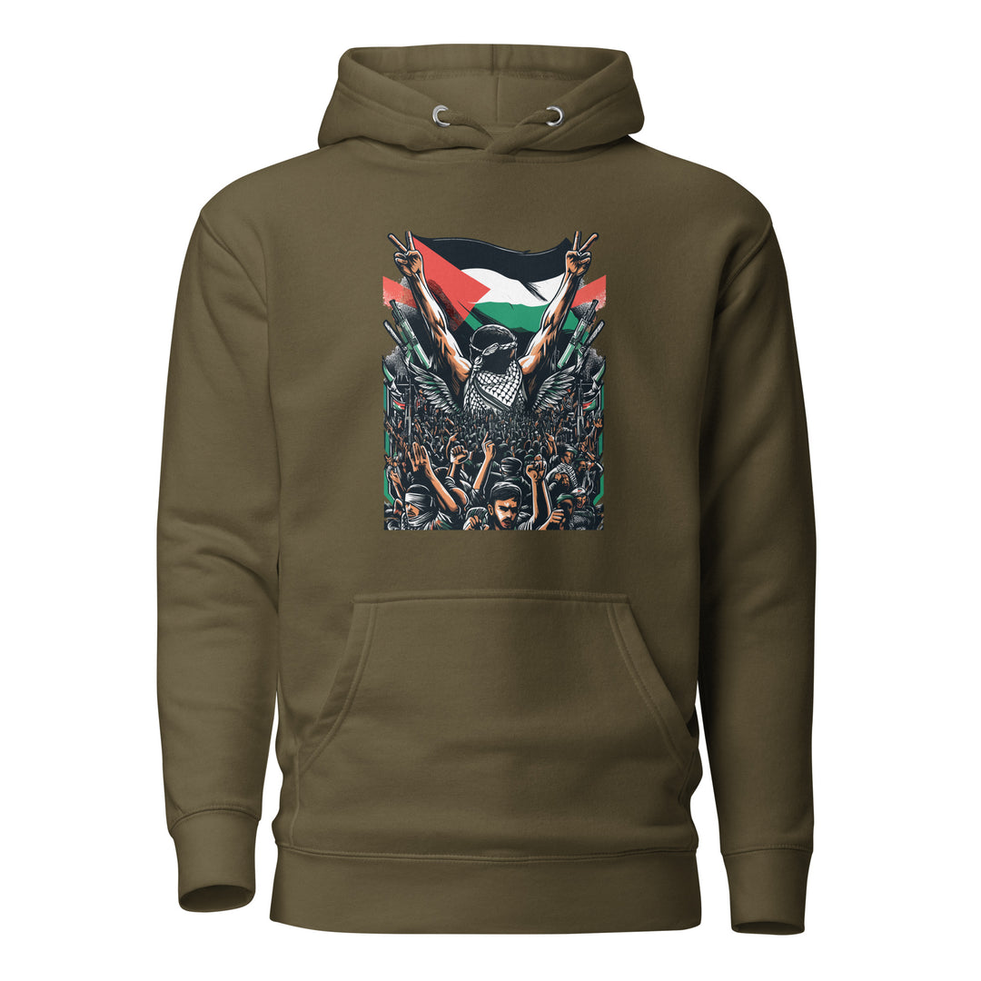 Art by Moh - Men’s Hoodie, Military Green