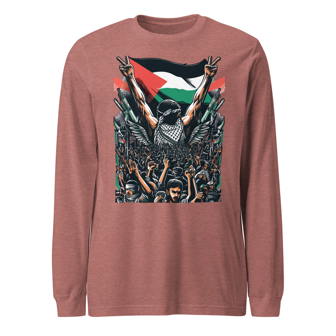 Art by Moh - Men’s Long Sleeve Shirt, Heather Mauve