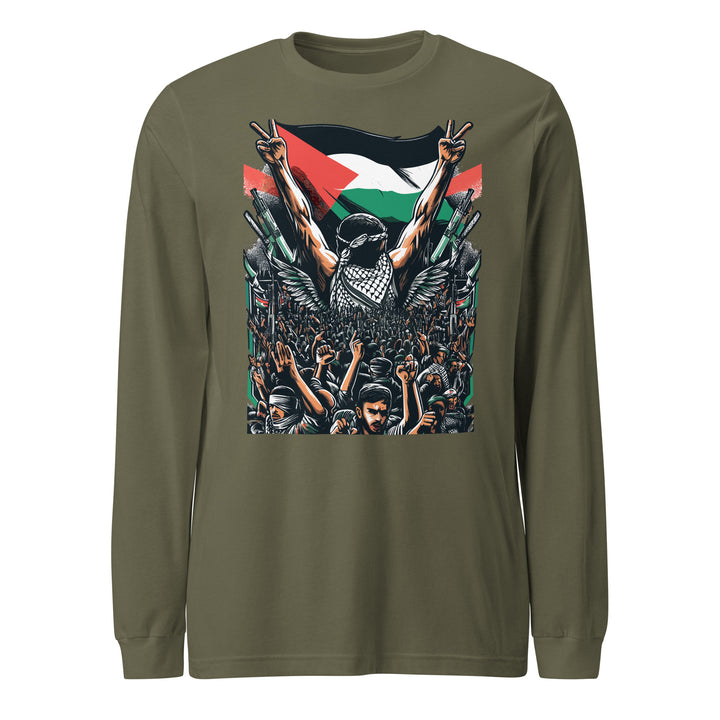 Art by Moh - Men’s Long Sleeve Shirt, Military Green