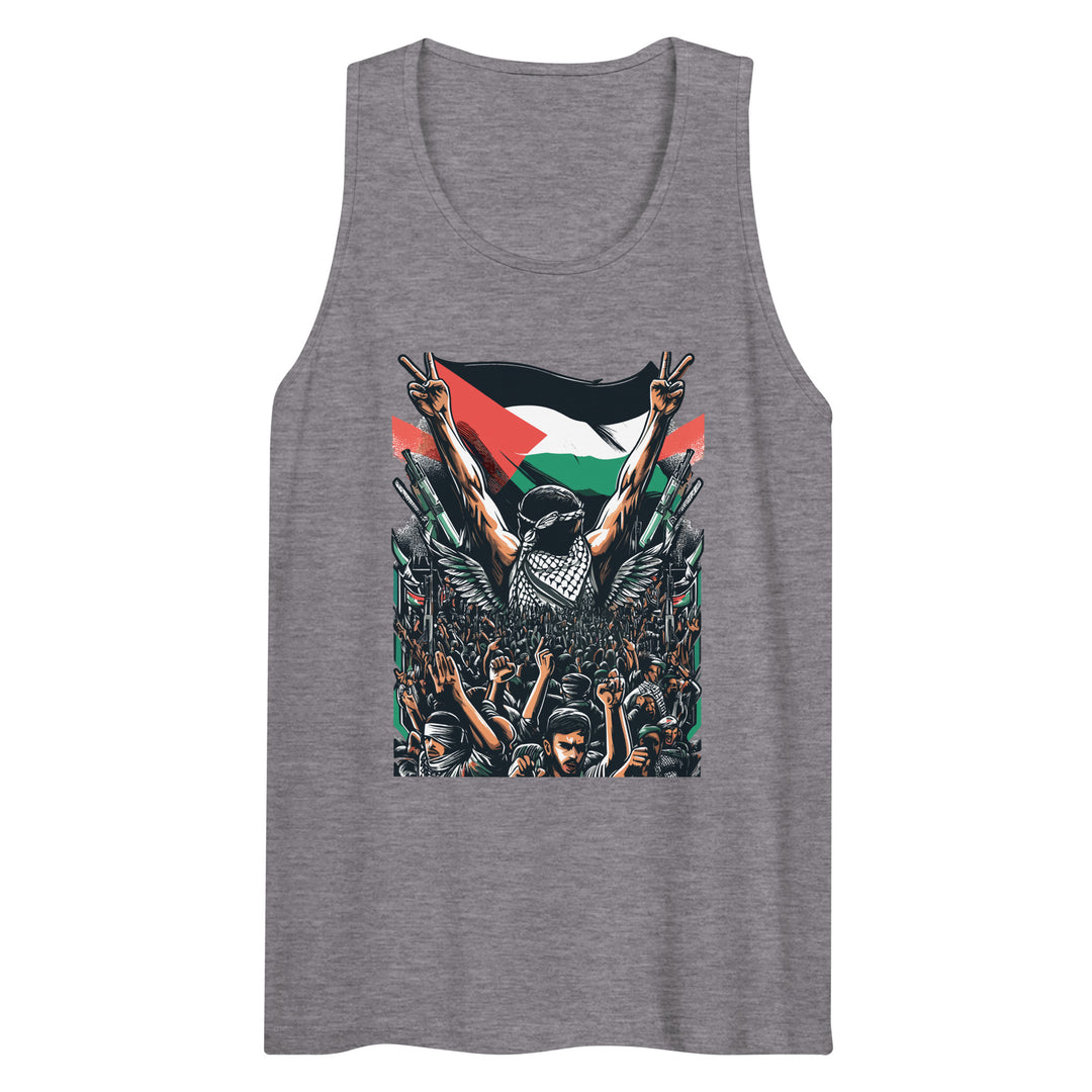 Art by Moh - Men’s Premium Tank Top, Mens Premium Tank Top Athletic Heather