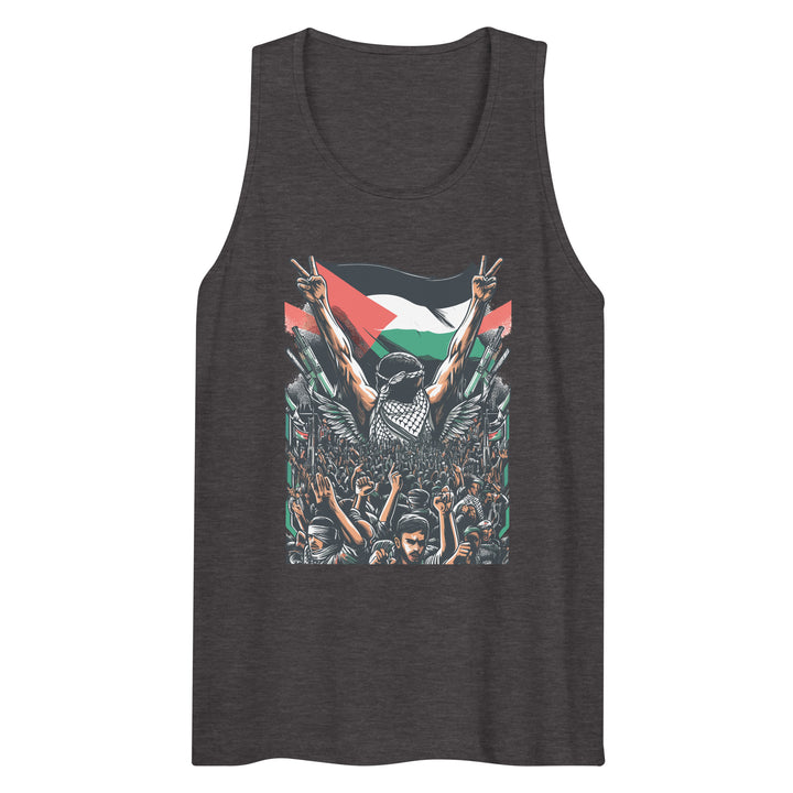 Art by Moh - Men’s Premium Tank Top, Mens Premium Tank Top Charcoal Heather