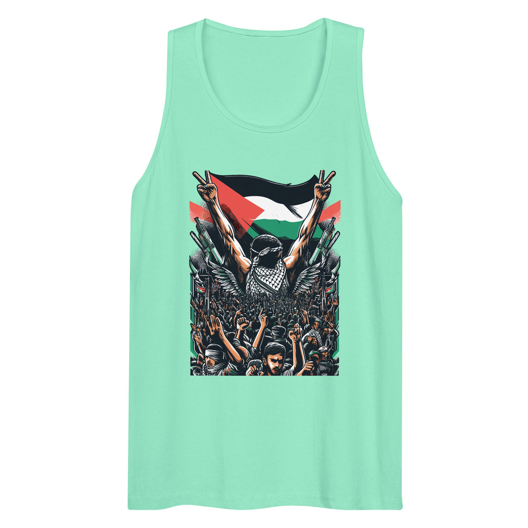 Art by Moh - Men’s Premium Tank Top, Mens Premium Tank Top Mint