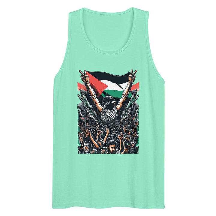 Art by Moh - Men’s Premium Tank Top, Mens Premium Tank Top Mint
