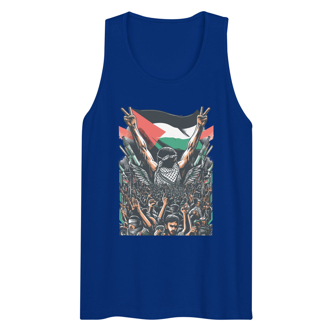 Art by Moh - Men’s Premium Tank Top, Mens Premium Tank Top Team Royal