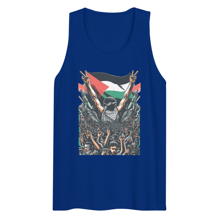 Art by Moh - Men’s Premium Tank Top, Mens Premium Tank Top Team Royal