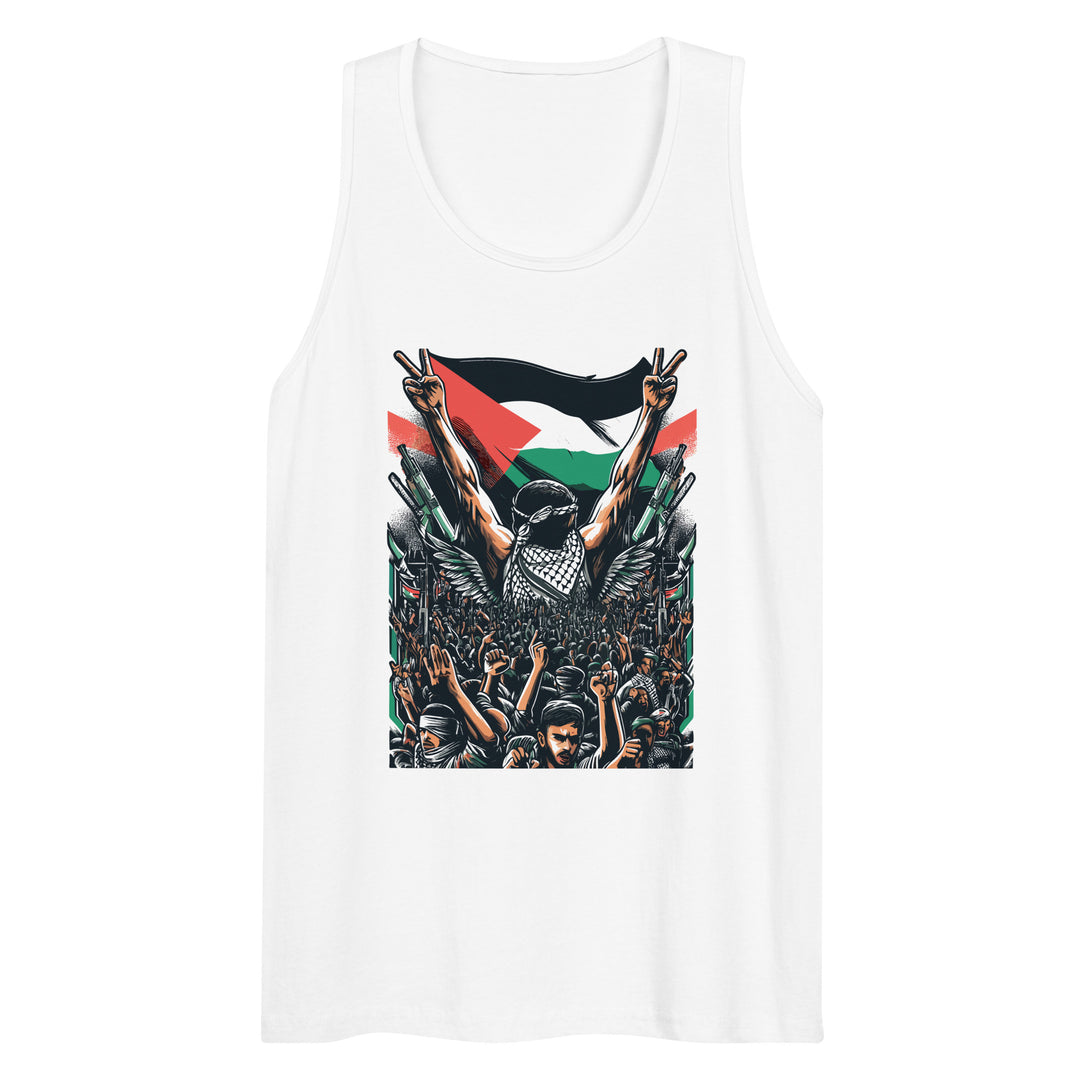 Art by Moh - Men’s Premium Tank Top, Mens Premium Tank Top White