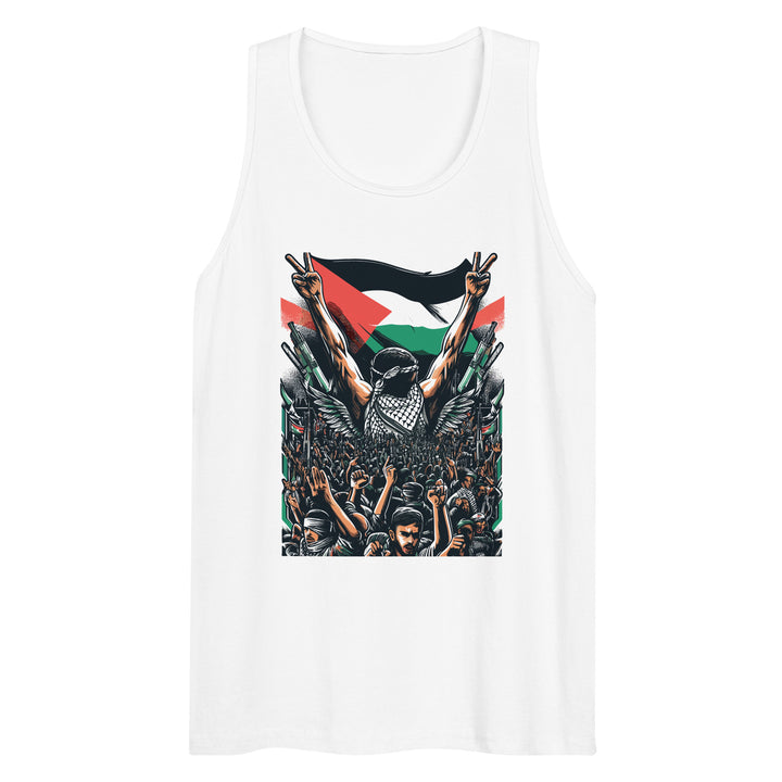 Art by Moh - Men’s Premium Tank Top, Mens Premium Tank Top White