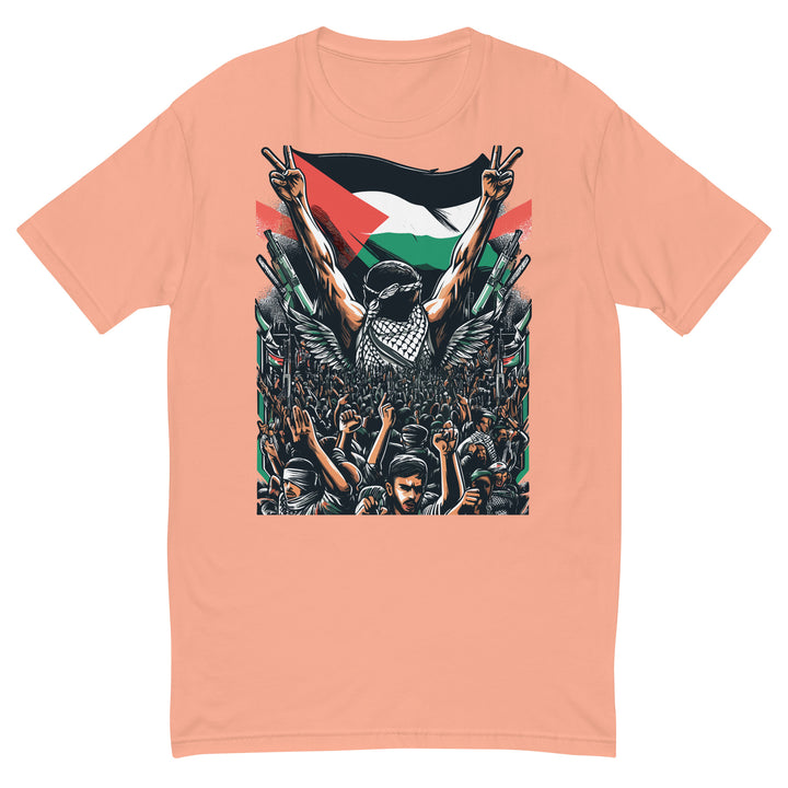 Art by Moh - Short Sleeve T-Shirt, Mens Fitted T Shirt Desert Pink