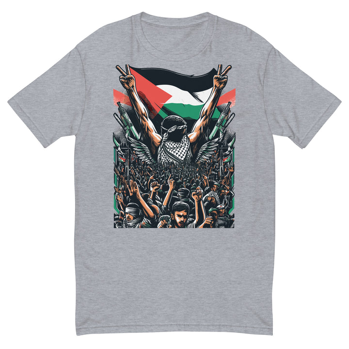 Art by Moh - Short Sleeve T-Shirt, Mens Fitted T Shirt Heather Grey