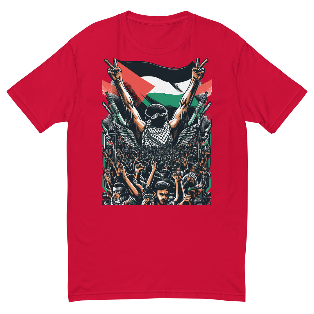 Art by Moh - Short Sleeve T-Shirt, Mens Fitted T Shirt Red