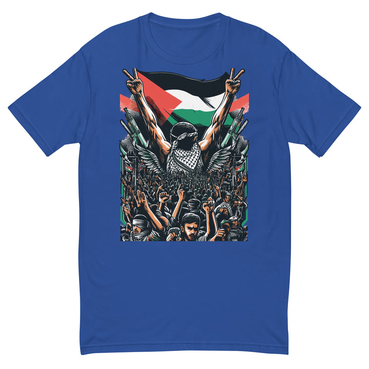 Art by Moh - Short Sleeve T-Shirt, Mens Fitted T Shirt Royal Blue