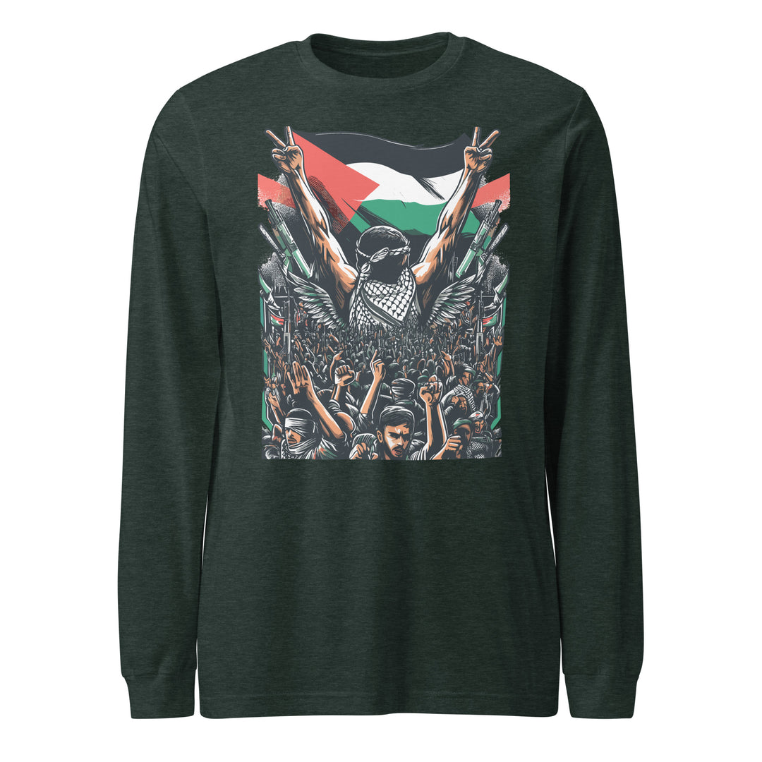 Art by Moh - Women’s Long Sleeve Tee, Heather Forest