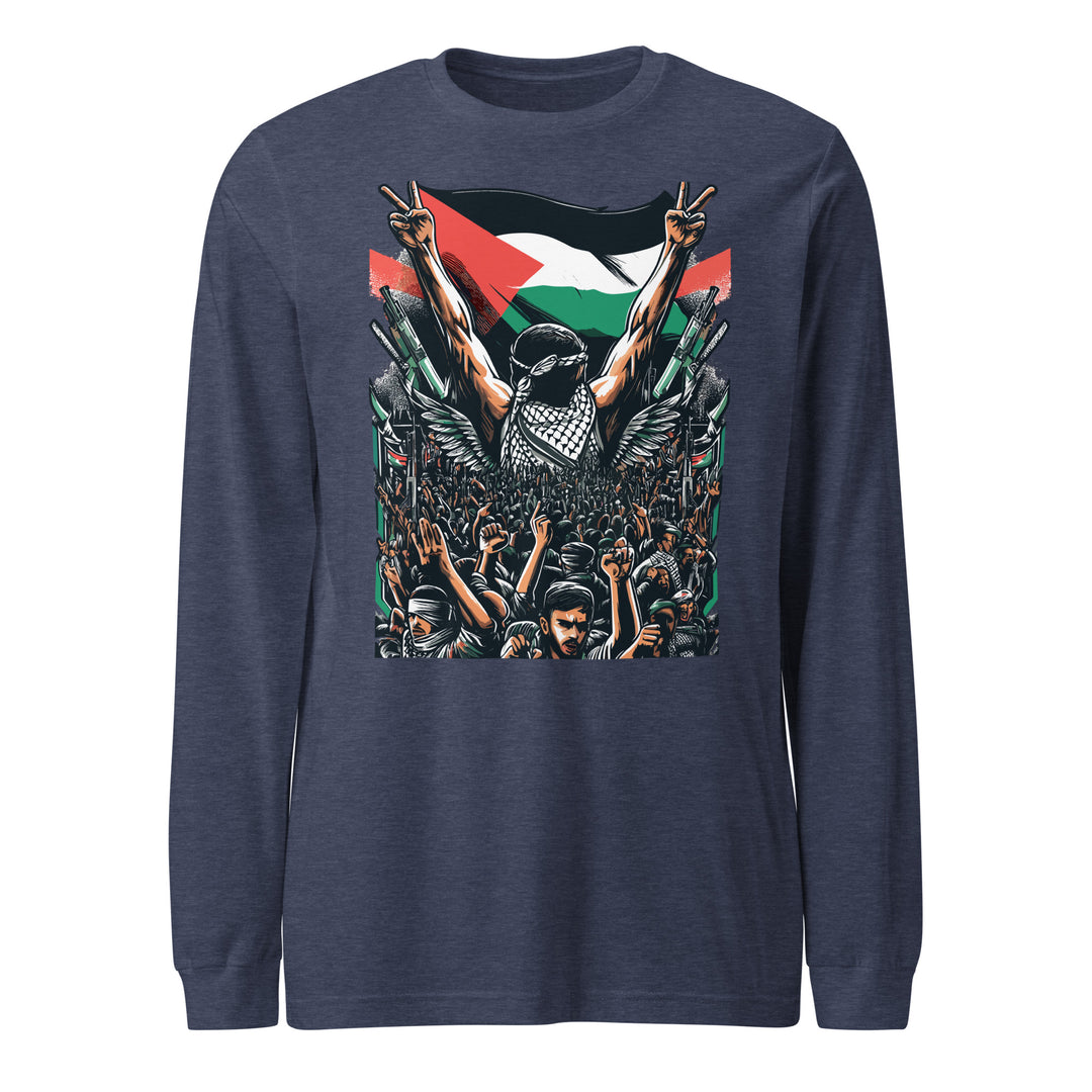 Art by Moh - Women’s Long Sleeve Tee, Heather Navy