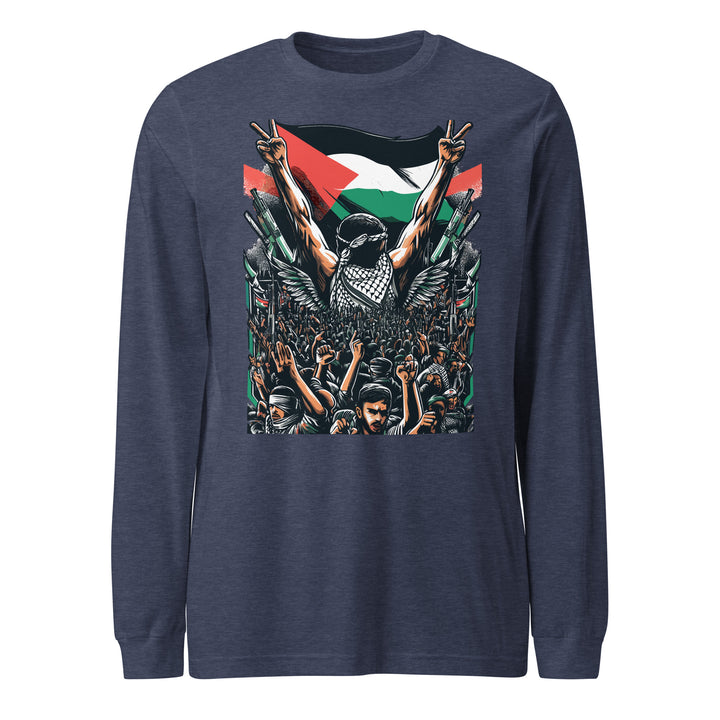 Art by Moh - Women’s Long Sleeve Tee, Heather Navy