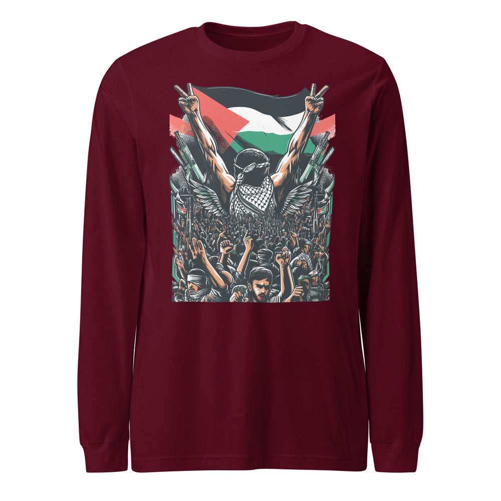 Art by Moh - Women’s Long Sleeve Tee, Maroon