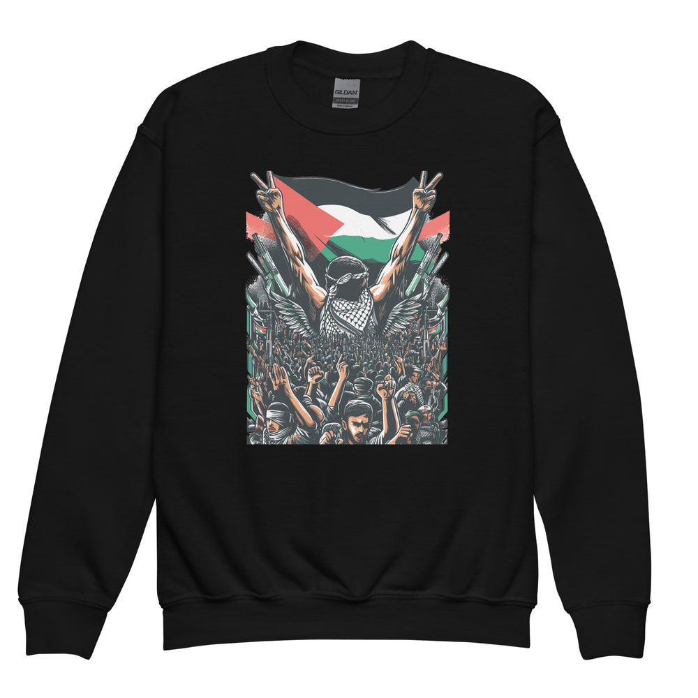 Art by Moh - Youth Crewneck Sweatshirt, Black