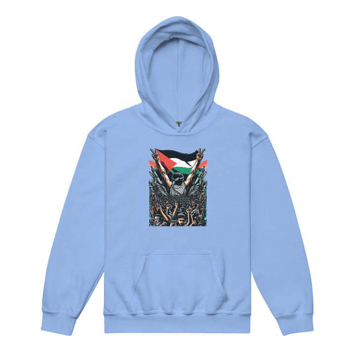 Art by Moh - Youth Heavy Blend Hoodie, Carolina Blue