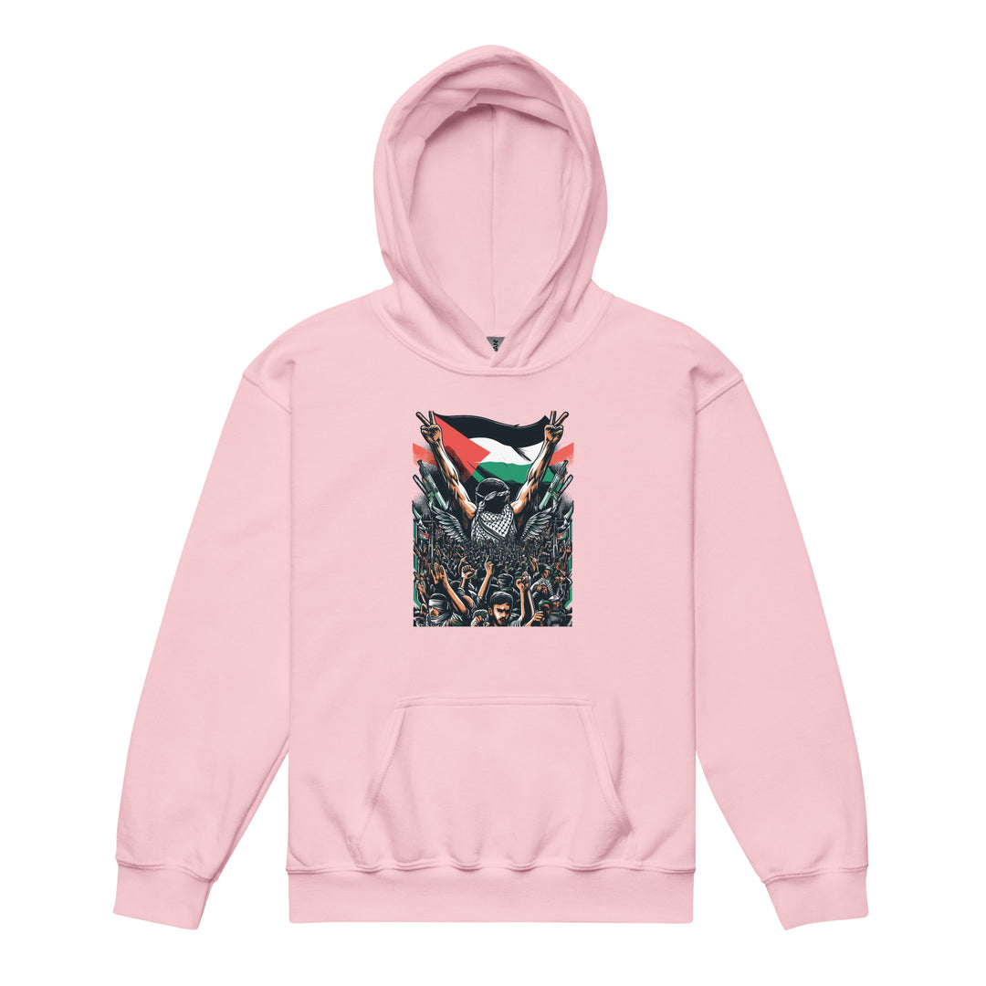 Art by Moh - Youth Heavy Blend Hoodie, Light Pink