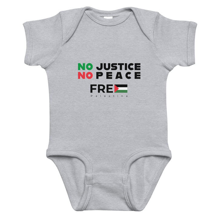 No Justice No Peace - Baby Bodysuit, Heather