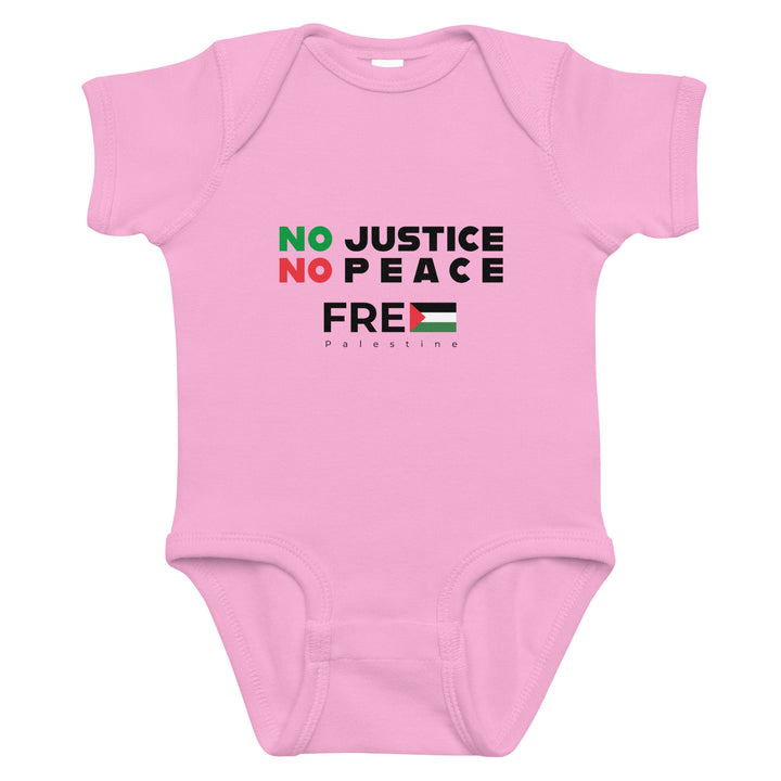 No Justice No Peace - Baby Bodysuit, Pink