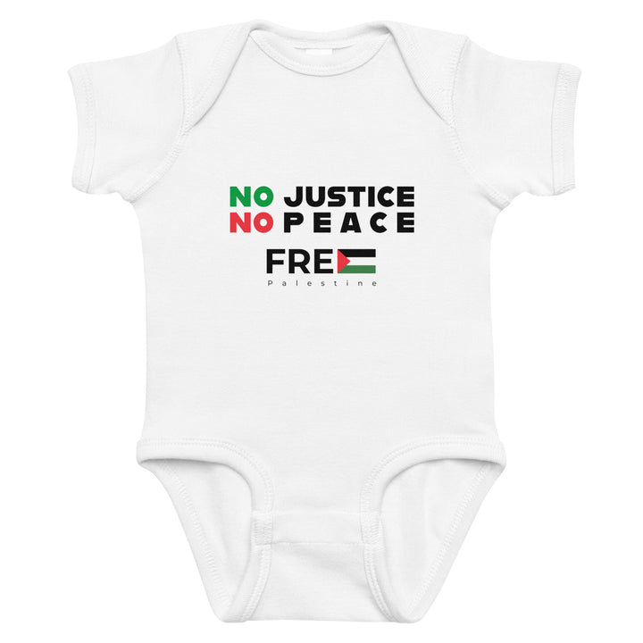 No Justice No Peace - Baby Bodysuit, White
